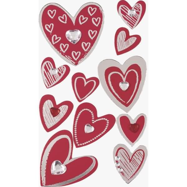 Produktbild Heyda Motivsticker Herzen