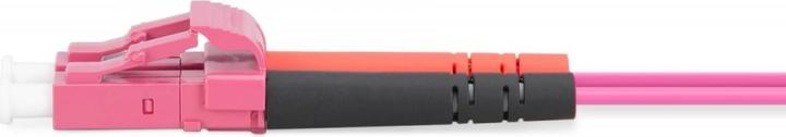Produktbild Digitus LWL Patchkabel LC zu LC Multimode 50/125 µm Duplex Länge 1m Klasse OM4 LSOH RAL 4003 (1 m)