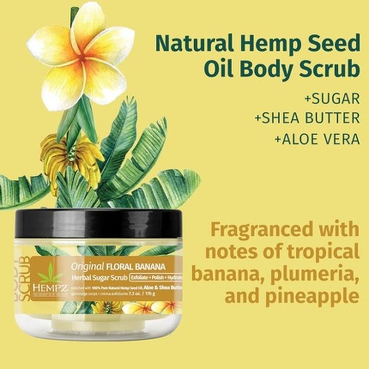 Immagine prodotto Hempz Scrub Corpo allo Zucchero Originale Floreale e Banane Esfoliante Tutto Naturale