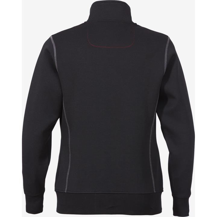 Actual product image Fristads Acode Sweat Jacket Ladies 1748 DF Size XL Black (XL)