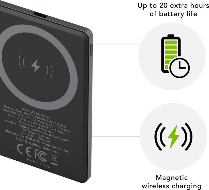 Actual product image dbramante1928 re-charge (5000 mAh, 20 W, 19.35 Wh)