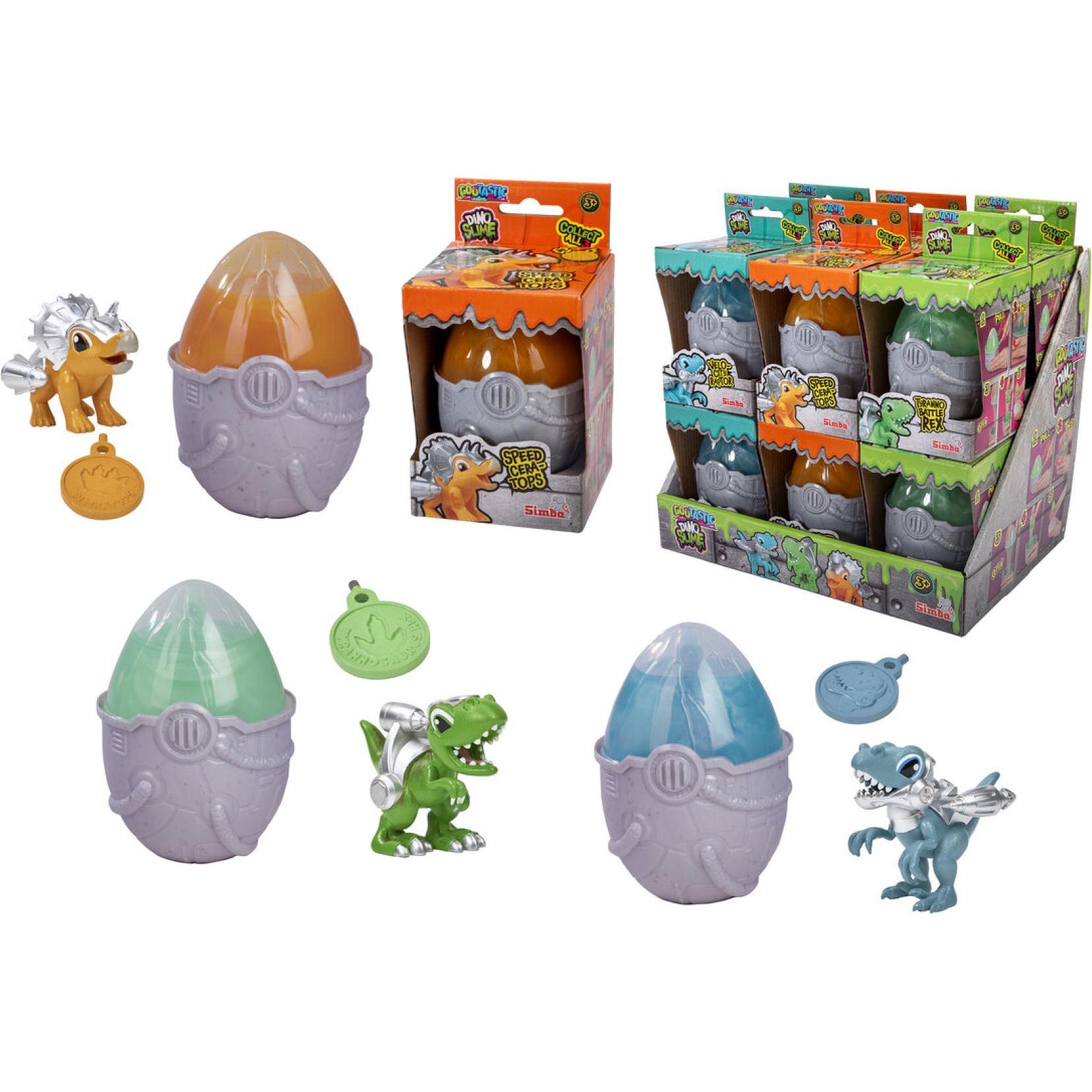 Simba Slime Ei mit Dino, 3-sort.