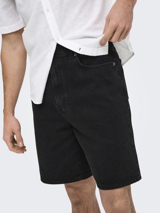 Produktbild Only & Sons Onsfade Black 9087 Tai Dnm Shorts Noos (L)