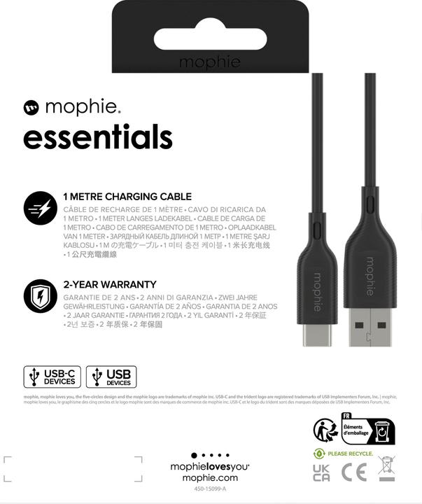 Actual product image Zagg 409911861 (1 m, USB 2.0, 15 W)