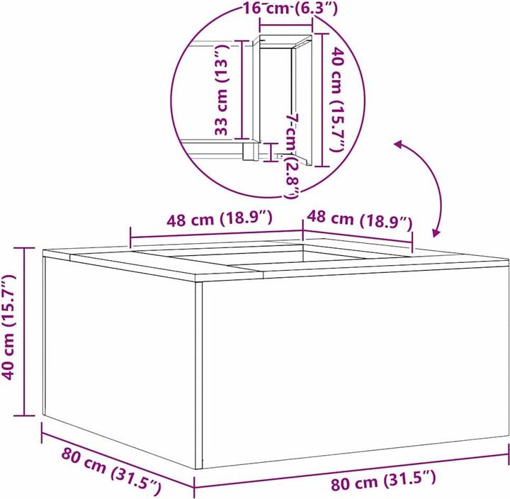 Immagine prodotto vidaXL Feuerstelle (80 cm)
