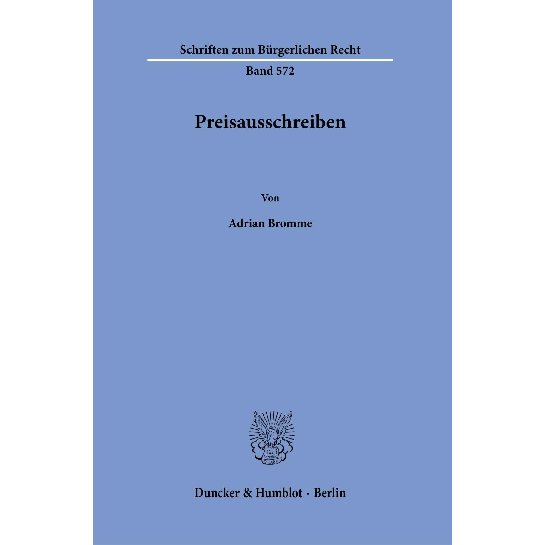 Preisausschreiben, Fachbücher von Adrian Bromme