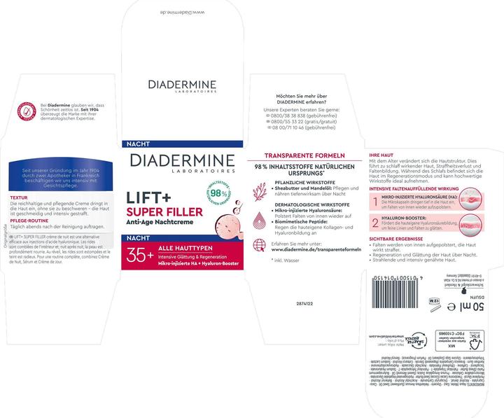 Immagine prodotto Diadermine Ascensore+Super Riempitore (50 ml)