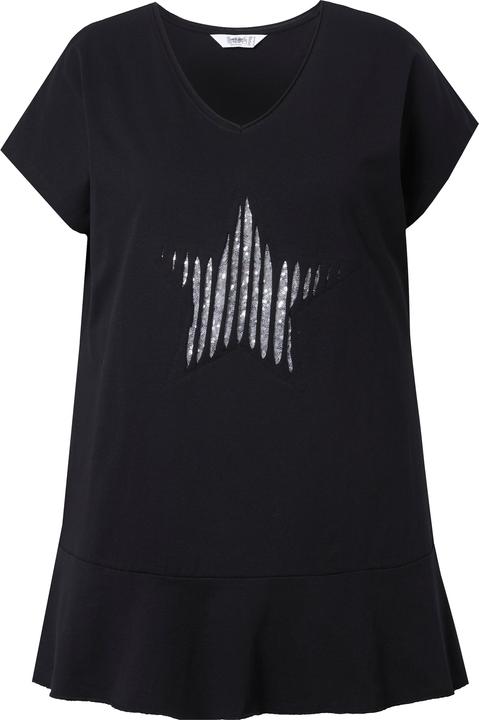 Immagine prodotto Angel of Style T-Shirt, oversized, Pailletten-Stern, Volant (50)