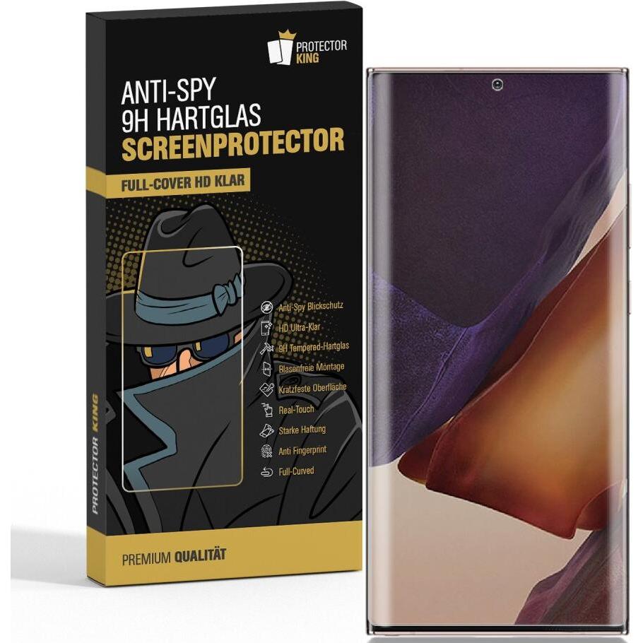 Protectorking 1x Echtes Tempered 9H Panzerhartglas Blickschutz (1 Stück, Samsung Galaxy Note 20 Ultra), Smartphone Schut...