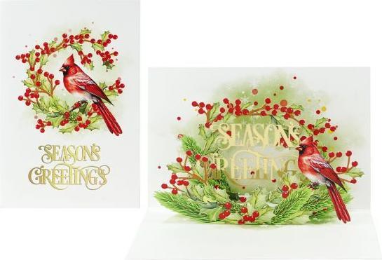 Actual product image MU Classic 3D Pop-Up Weihnachtskarten 5er Set Classic Christmas Series (5 pcs.)