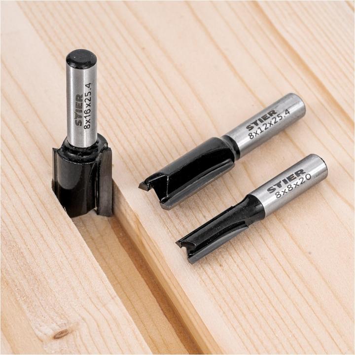 Produktbild Stier Fräsersortiment 12-teilig 8 mm