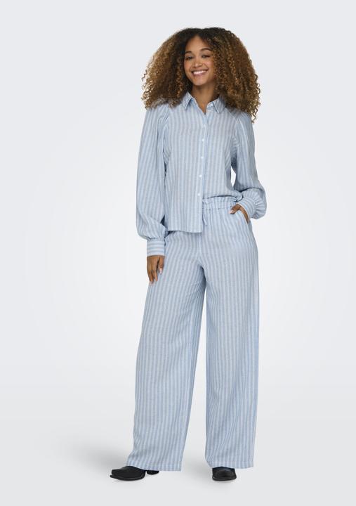 Produktbild Only Locker geschnitten Button-Down Kragen Puffärmel Hemd Hemd (L)