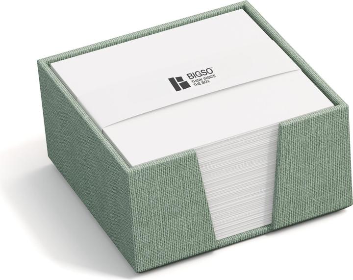 Produktbild Bigso Zettelkasten Leinenbezug James Soft Teal