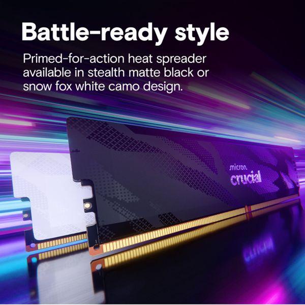 Produktbild Crucial Pro DDR5-6400 Kit 32GB 2x16GB UDIMM CL32 B Overclocking (2 x 16GB, 6400 MHz, DDR5-RAM, U-DIMM)