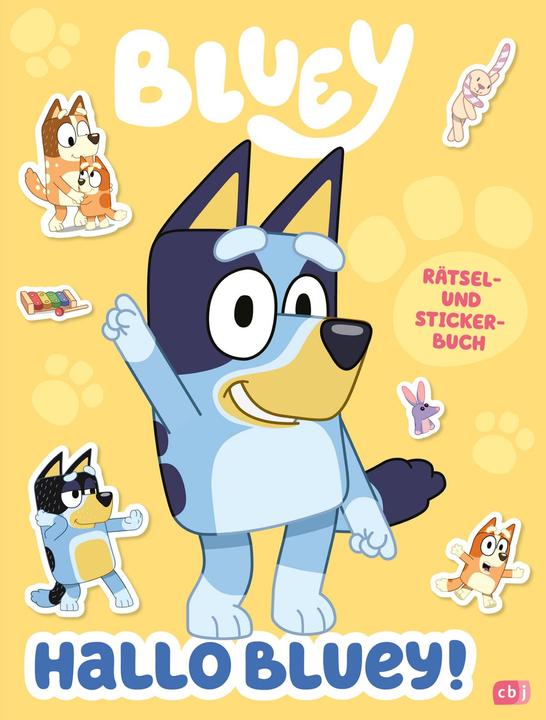 Actual product image Hello Bluey! - A fun puzzle and sticker book