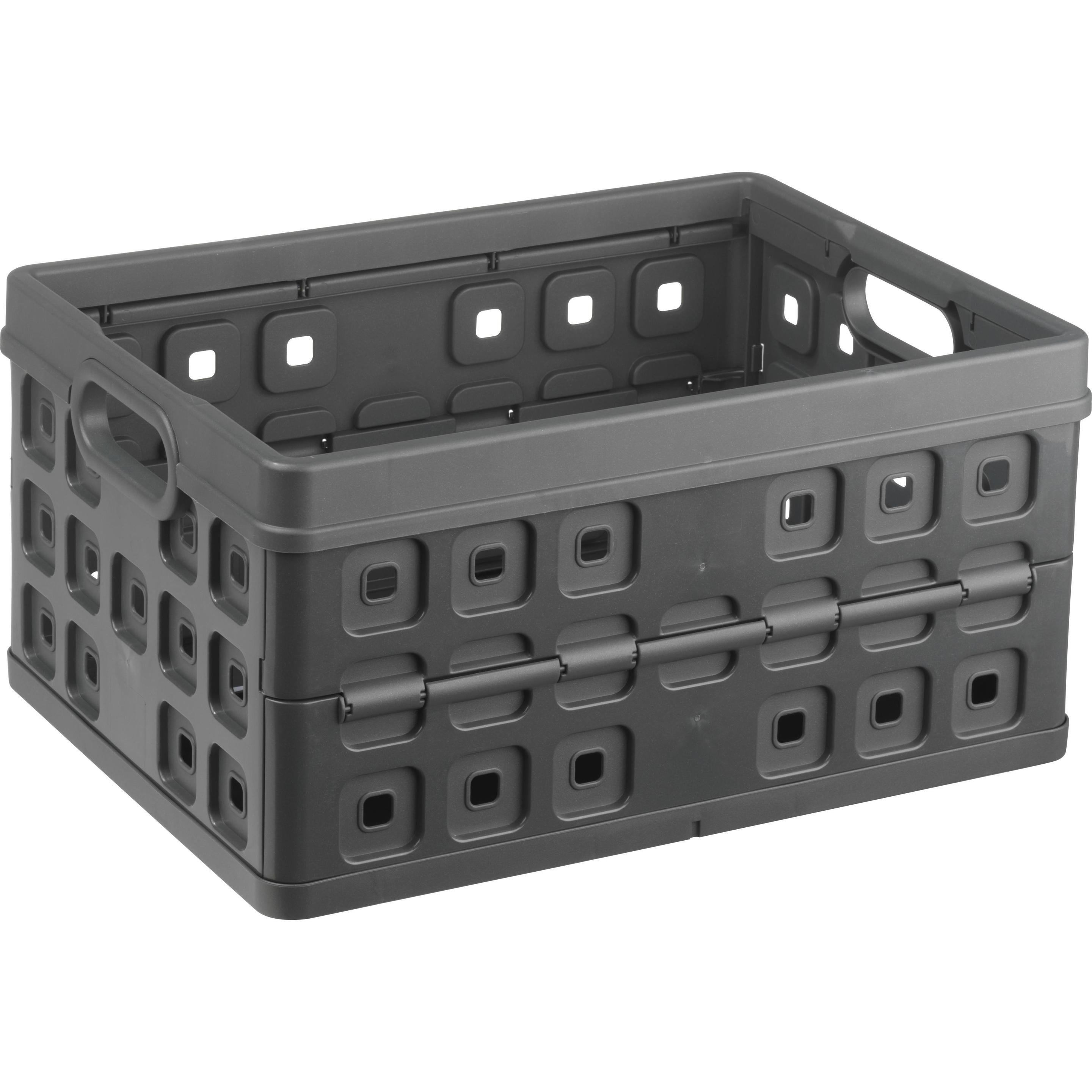 Sunware, Aufbewahrungsbox, Square Klappbox, Inhalt 32 oder 46 Liter, 30 kg Tragkraft, für Lebensmittel (32 l)