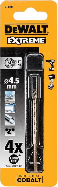 Actual product image DeWalt Metal drill (4.5 millimetres)