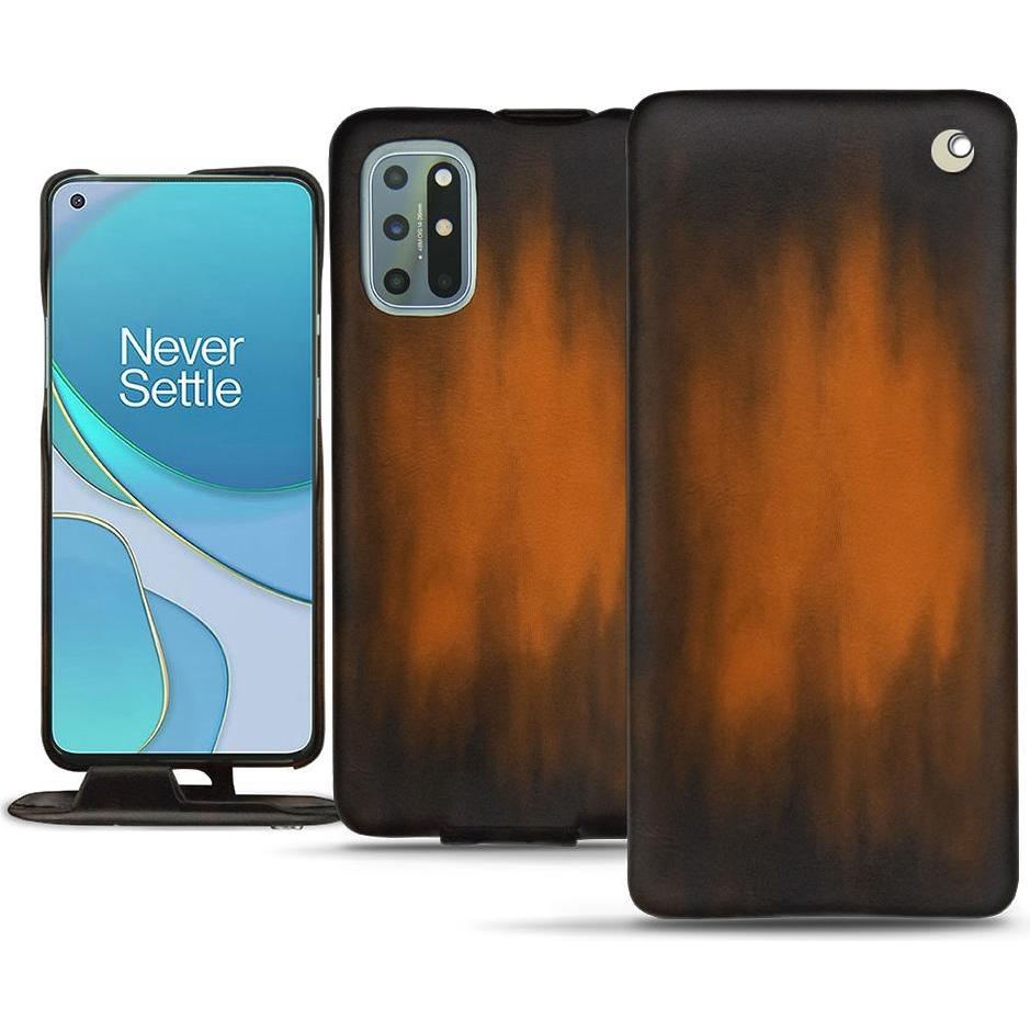 Noreve Lederschutzhülle vertikal (OnePlus 8T), Smartphone Hülle, Braun