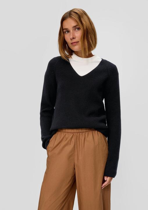 Actual product image s.Oliver Strickpullover Strickpullover mit Raglanärmeln (34)