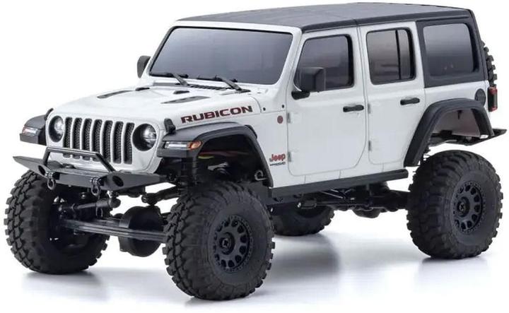 Actual product image Kyosho Scale Crawler Mini-Z Jeep Wrangler Rubicon White ARTR, 1:24 (RTR Ready-to-Run)