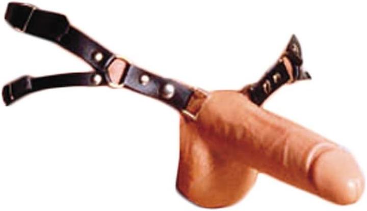 Produktbild Réel Mann Prothese 22cm m. Leder-Harness