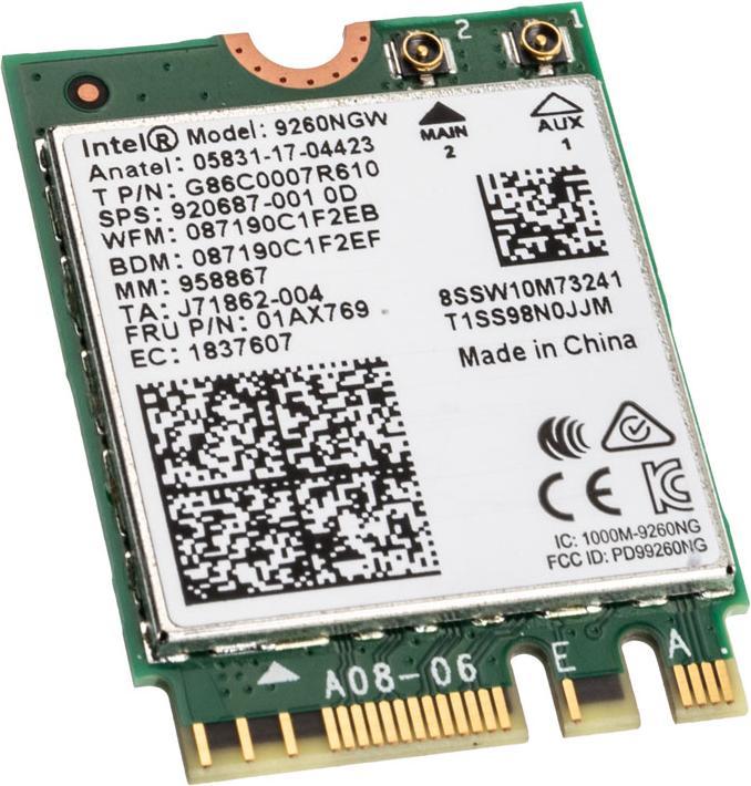 Image du produit Intel Sans fil AC 9260 (M.2 Clé A)