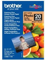 Actual product image Brother Premium Plus Glossy BP-71GP20 (260 g/m², 10 x 15 cm, 20 pcs.)