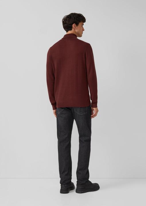 Produktbild s.Oliver Strickpullover Rollkragenpullover aus reiner Baumwolle (XXL)