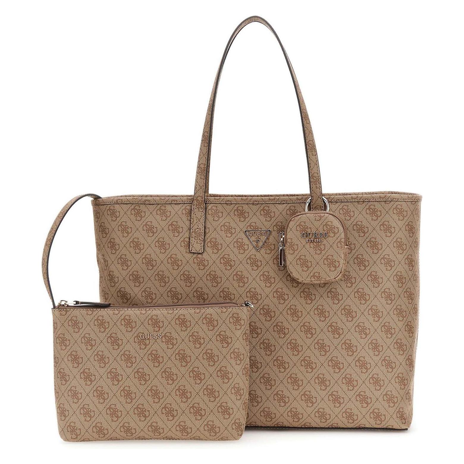 Guess, Damen, Tasche, Power Play Ii Large Tech Tote, Braun