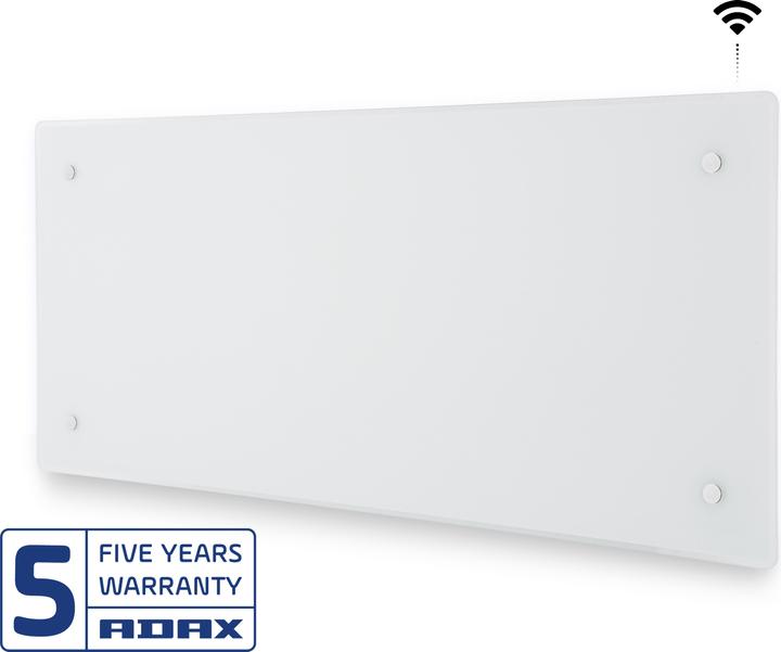 Produktbild Adax Glasheizfläche Clea H 12 KWT, 1200W 230V mit WiFi, weiss (1200 W)