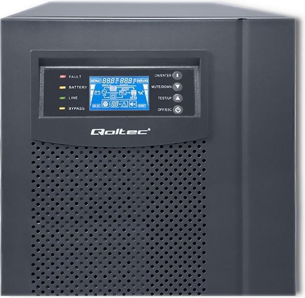 Actual product image Qoltec Pure Sine Wave 53044 (8000 W, Online double converter UPS)