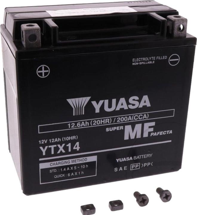 Yuasa YTX14 (12 V, 12 Ah, 200 A)