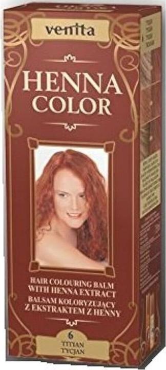 Actual product image Venta Henna Colour 6 Titian Hair Dye 75ml