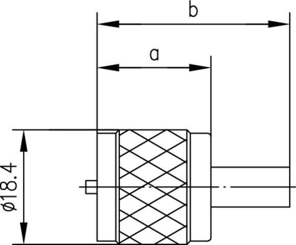 Produktbild Telegärtner UHF-Kabelstecker Crimp G01 crimp/crimp, B0605, G01 (RG-58 C/U) (Kupplung)