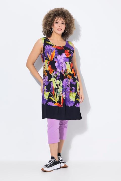 Produktbild Ulla Popken Jerseykleid, bedruckt, A-Linie, Rundhals, ärmellos (42, 44)