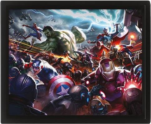 Pyramid 3D Malerei Marvel Future Fight Heroes (26 x 20 cm)