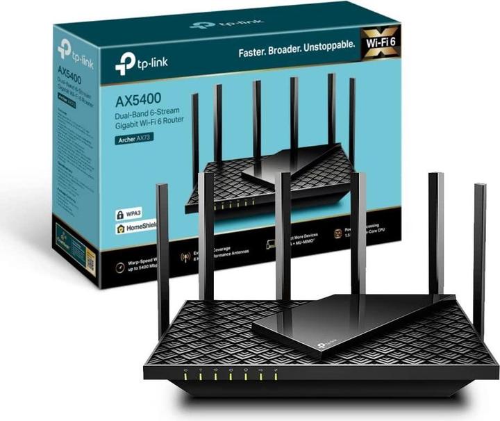 Actual product image TP-Link Archer AX73 Wi-Fi 6 Dual-Band Router AX5400