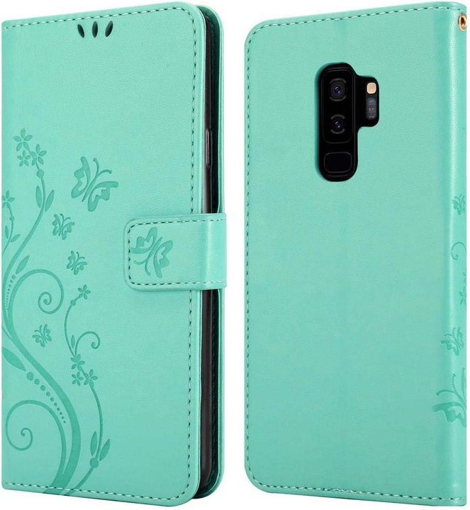 Actual product image Cadorabo Flower Book Cover (Samsung Galaxy S9+)