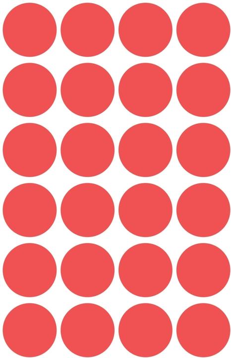 Actual product image Avery 3595, Red, Circle, Paper, 1.8 cm, 96 pc(s), 24 pc(s)