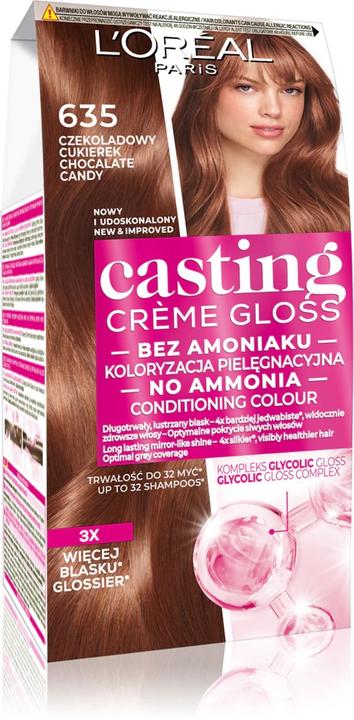 Image du produit L'Oréal Paris Crème Gloss Color kremas Nr. 635 Chocolate Candy (635 Chocolate Candy)