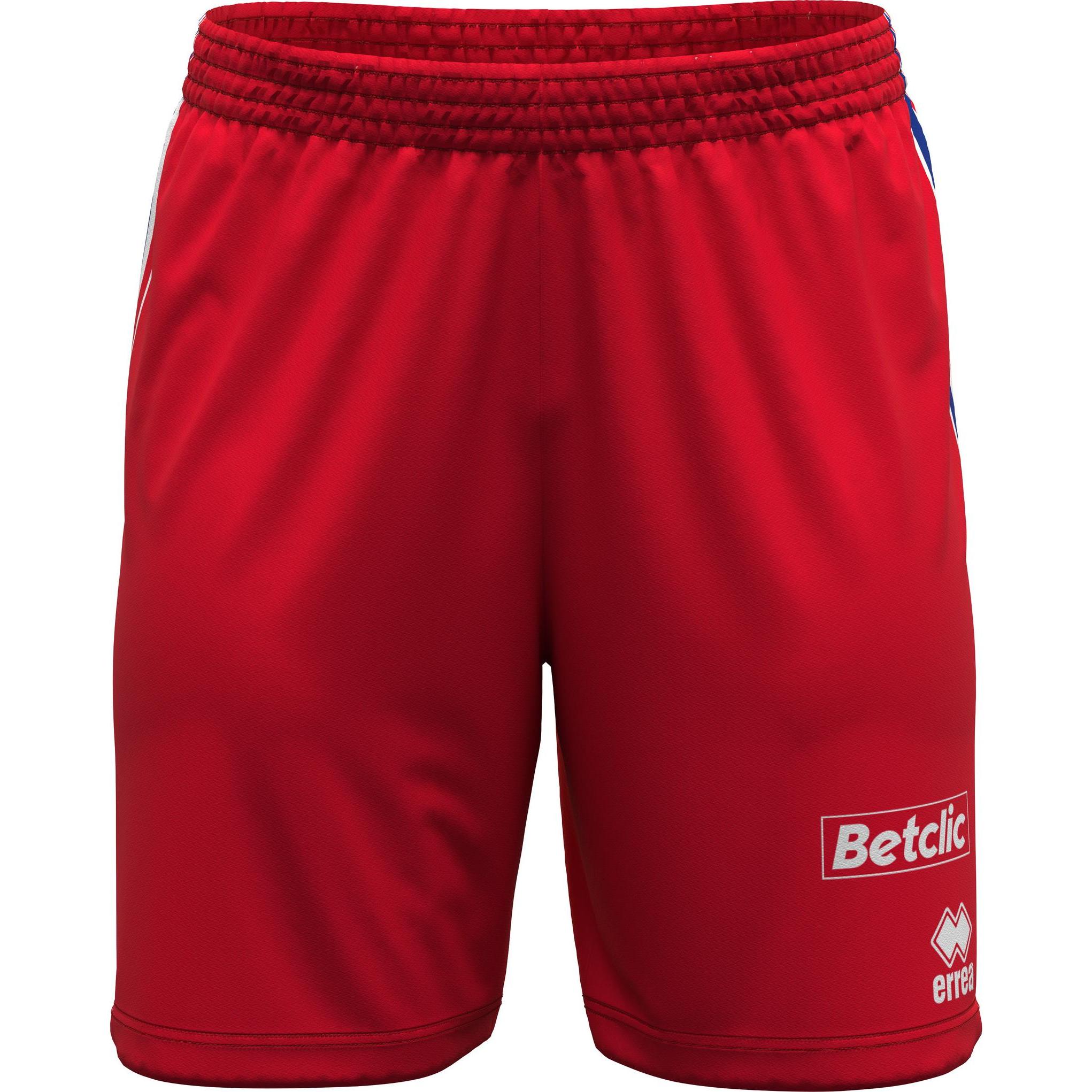 Errea, Herren, Sporthose, volleyballshorts – französische nationalschaft 2023/23 (XL), Rot, XL
