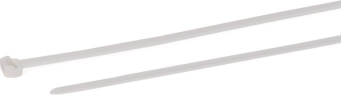 Actual product image HellermannTyton Cable tie external serrated 200x34 flame retardant white (Plastic cable ties, 200 mm, 100 pcs.)