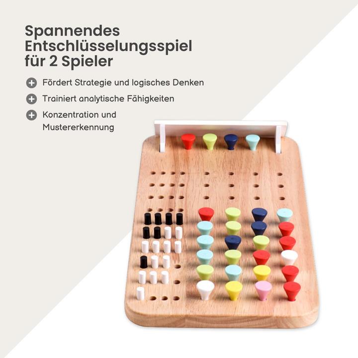 Produktbild Hermex Mastermind Entschlüsselungsspiel Steckspiel Logikspiel Codeknacker-Spiel (Englisch)