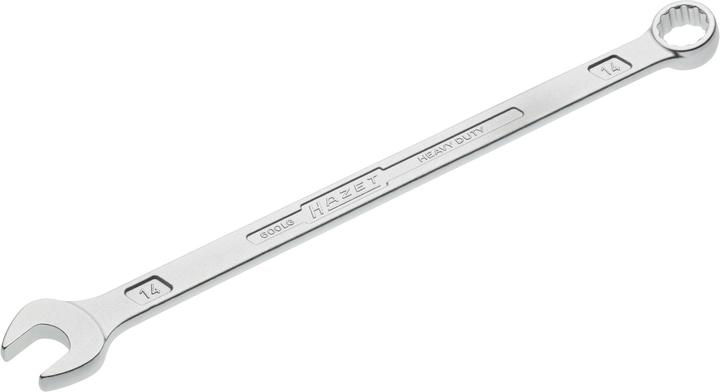 Actual product image HAZET Combination wrench ∙ extra long ∙ slim design 600LG-14 ∙ Outside 12-point traction profile ∙ … (14 mm)