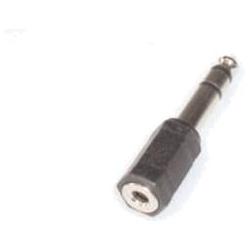E+P GS 33 6.35mm Stereo (M) 3.5mm Stereo (F) Schwarz Kabelschnittstellen-/adapter, Audio Adapter, Schwarz