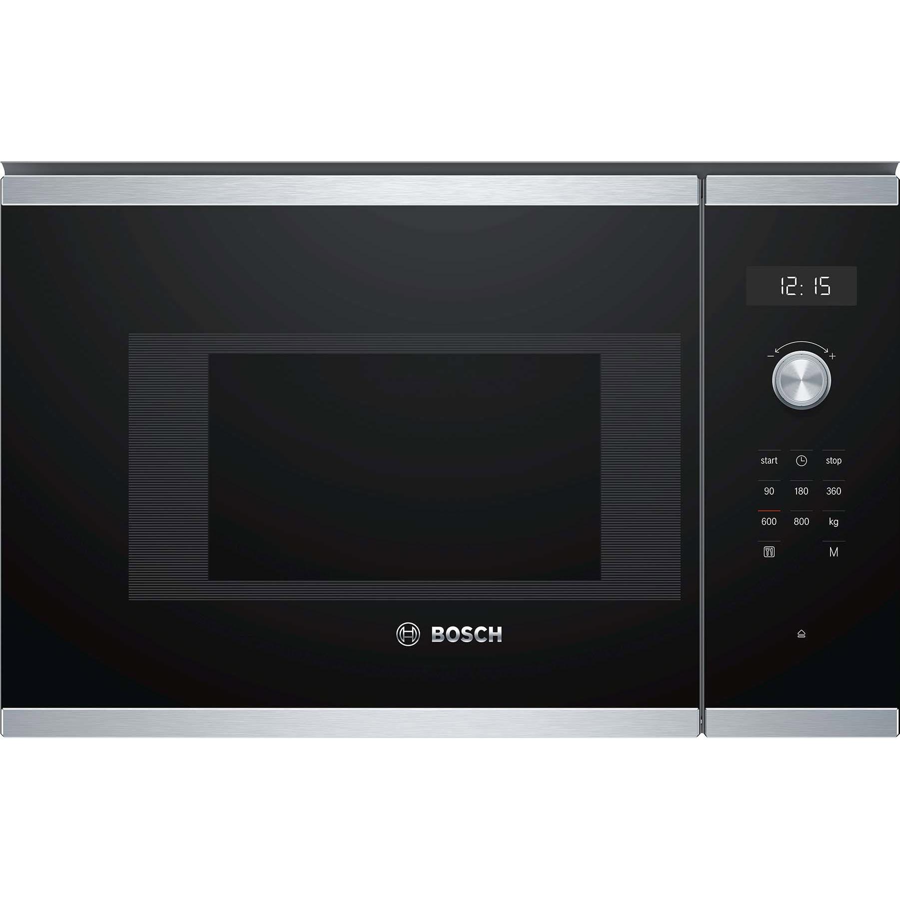 Bosch Hausgeräte BFL524MS0, Mikrowelle Einbau, Schwarz