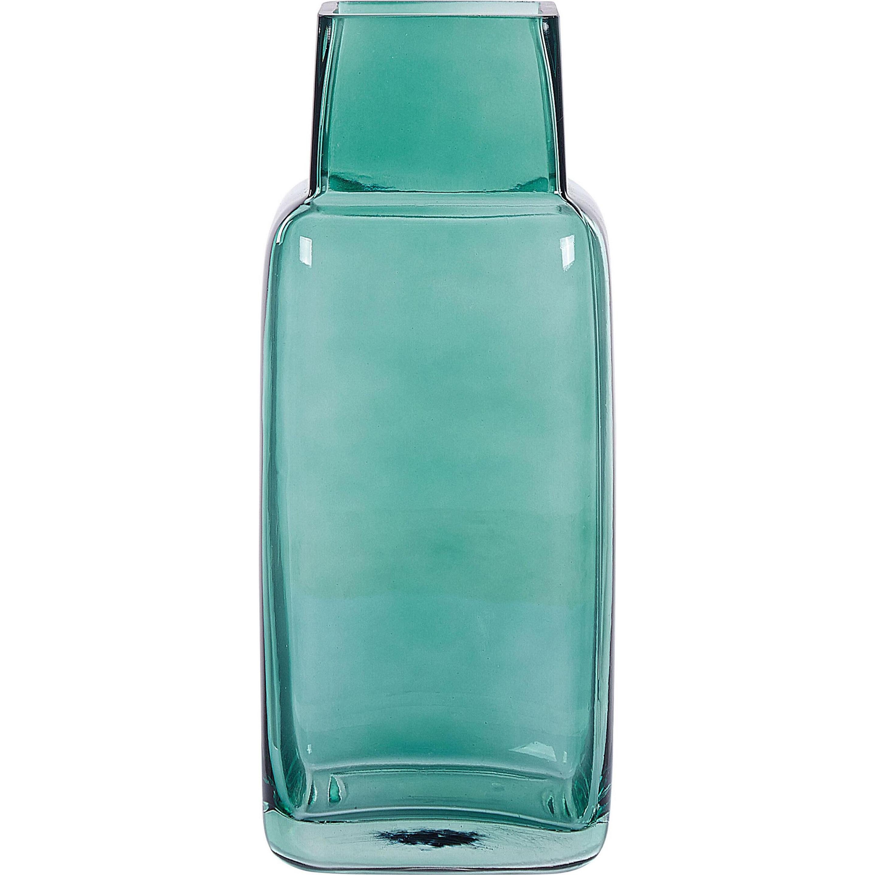 Beliani, Vaas, Bloemenvaas glas smaragdgroen 26 cm MERBAKA (1x)