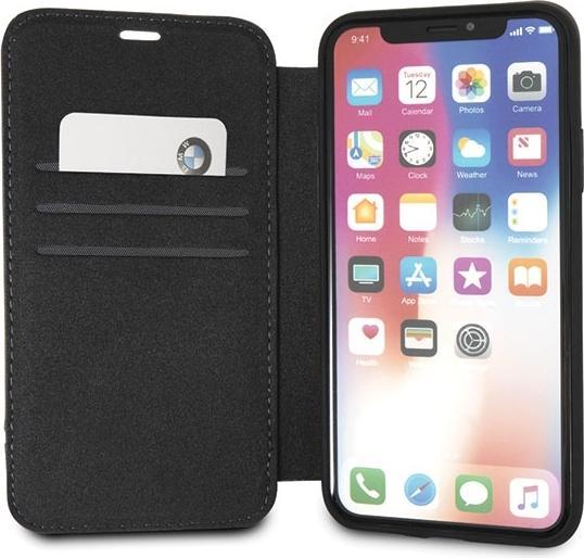 Image du produit BMW Signature Logo Series Housse cuir Bookcover (Apple iPhone X, Apple iPhone XS)