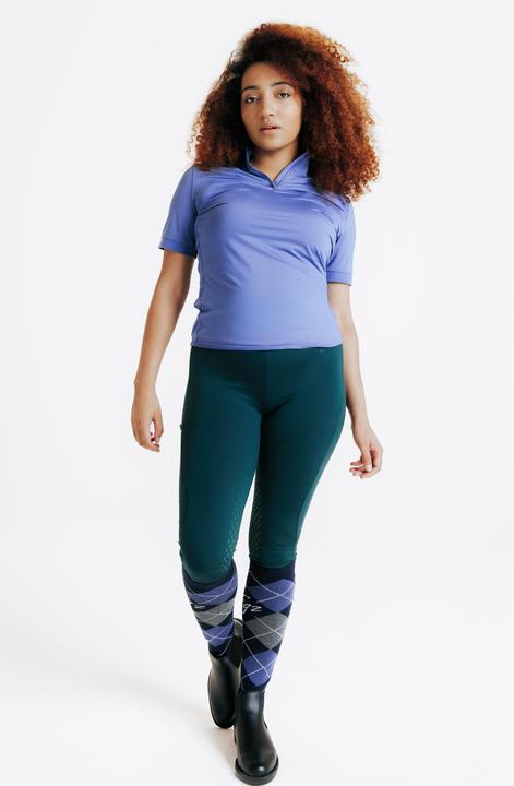 Produktbild Fouganza Reit-Poloshirt kurzarm Damen blau (M)