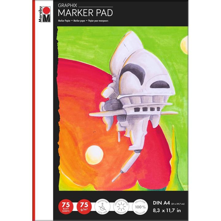 Actual product image Marabu Painting pad Graphix A4 (A4, No binding)